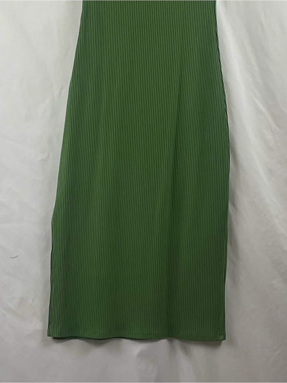 SugarLips Olive Green Sleeveless Ribbed Maxi Dress NWT Size XS BodyCon Sexy